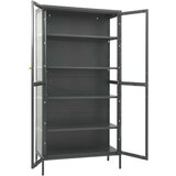 vidaXL Ormarić za izlaganje antracit 90x40x180 cm čelik/kaljeno staklo | shoptok.hr