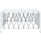  Vrtni stol bijeli 70 x 70 x 34 cm od tkane tkanine | shoptok.hr
