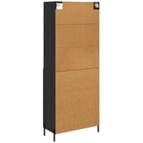  Visok predalnik Črni hrast 69,5 x 34 x 180 cm Konstruiran les, (5000108371) | Shoptok.si