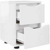  Noćni ormarići 2 pcs Visoki sjaj bijela 30,5 x 30 x 43 cm | shoptok.hr