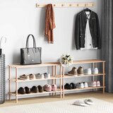  Stalci za cipele s 3 razine 2 kom od masivne jelovine | Eponuda.com