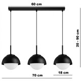 Brilagi Luster na sajli COSMO 3xE27/60W/230V crna Slike