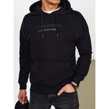 DStreet Bluza męska z nadrukiem czarna | Shoptok.si