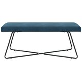  Klupa Plava 110 x 40 x 45 cm Baršun | shoptok.hr