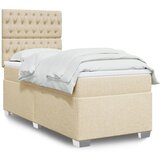 Maison Chic Box spring postelja - Vzmetna postelja z vzmetnico krem 80x200 cm blago SL22826, (21880328) | Shoptok.si