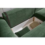 MID.YOU KOTNA SEDEŽNA GARNITURA, rebrasti žamet temno zelena | Shoptok.si