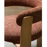 Kave Home Jedilni stol iz masivnega jesena v barvi terakote Granite – | Shoptok.si