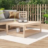 vidaXL Vrtna miza 121x82,5x45 cm trdna borovina | Shoptok.si