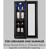 Klarstein Shiraz 12 Slim vinoteka, Črna - - estar - Hladilnik za vino - Črna - 44 dB - 32 Ltr - Cooking - N (primerno pri ppovprečni temperaturi od 16 ° c do 32 ° c) - 1 - 1 - 1 - 1 - 180 cm - 85 watt - Tip E + F (CEE 7/7) - 10034625_energy_label - 25 cm - 80 cm - 45 cm - 16,5 kg - 50 cm - 30 cm - 83 cm - 22 kg | Shoptok.si