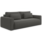 Makamii Temno siva žametna raztegljiva/s prostorom za shranjevanje sedežna garnitura 238 cm Kapua – | Shoptok.si