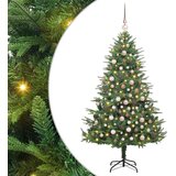 vidaXL Umjetno božićno drvce s rasvjetom i setom kuglica Zelena 180 cm Cijene
