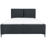 MID.YOU oblazinjena postelja 140 cm x 200 cm , tekstil temno siva | Shoptok.si