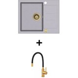  Set Tesa SQT102-AW + slavina Flexy PVD Zlato/Alumetallic | shoptok.hr