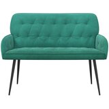  Dvosjed s metalnim nogama 2-sjedalo Tirkizna Baršun | shoptok.hr