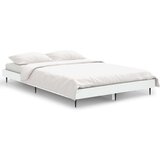 vidaXL Posteljni okvir bel 120x190 cm inženirski les | Shoptok.si