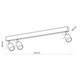 SPOT lampa TOP 3xGU10/10W/230V crna | Eponuda.com