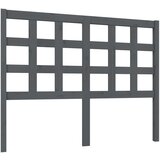 Maison Chic posteljno vzglavje - vzglavna omarica - nočna omarica sivo 125,5x4x100 cm trdna borovina, (21705812) Cene
