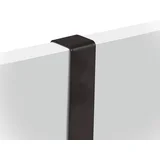 vješalica za vrata, metal/drvo, crna, 24,5 cm x 5 x 25 cm