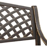 vidaXL vrtna klupa 102 cm od lijevanog aluminija brončana | shoptok.hr