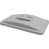 Rubbermaid Pokrov SLIM JIM® za 60- in 87-l koše, zaprt s poglobljenim ročajem, siv | Shoptok.si