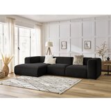 Bobochic Paris Črna kotna sedežna garnitura iz tkanine bouclé (levi kot) Zephyr – | Shoptok.si