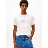 Tommy Jeans Majica svetlo modra / sivka / temno oranžna / bela | Shoptok.si