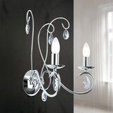Orion WA 2-1093/2- Kristalna zidna lampa ALESSIA 2xE14/40W/230V sjajni hrom | Eponuda.com