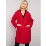 Fashion Hunters OH BELLA Red bouclé coat Cene