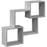 vidaXL Stenska omarica 78x18x71 cm siva sonoma inženirski les | Shoptok.si