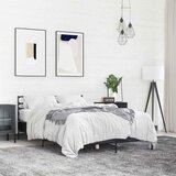  Okvir za krevet crni 140x190 cm konstruirano drvo i metal | Eponuda.ba