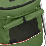  Sklopiva kolica za pse zelena 100x49x96 cm od lanene tkanine | shoptok.hr