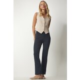  Women's Navy Blue Striped Casual Pants | shoptok.hr