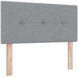  Boxspring krevet s madracem Svjetlosiva 90 x 190 cm Tkanina - Svjetlosiva 90 x 190 cm Prošiveno gumbima | shoptok.hr