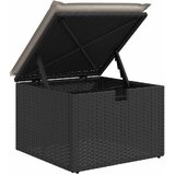  4-dijelni set vrtnih sofa od poliratana s jastucima crni | shoptok.hr