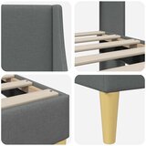 Okvir za krevet Tamnosiva 153 x 203 cm Tkanina - 152 x 203 cm | shoptok.hr
