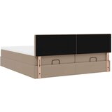 vidaXL Otomanski posteljni okvir z vzmetnicami kapučino 180x200 cm, (21609119) | Shoptok.si