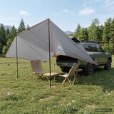 Nadstrešnica za vozilo Siva i narančasta 518 x 580 x 215 cm | shoptok.hr