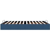 vidaXL Otomanski posteljni okvir brez vzmetnice moder 140x200 cm blago | Shoptok.si
