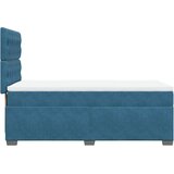 Box spring krevet s madracem plavi 90x200 cm baršunasti | shoptok.hr