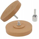 Rosfix GUMIJASTO KOLO / DISK ZA ODSTRANJEVANJE LEPILA Z OBROČNIKOV 90 MM + ADAPTER ZA IZVIJAČ, (22113288) | Shoptok.si
