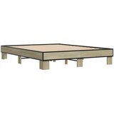  Okvir za krevet boja hrasta 150x200cm konstruirano drvo i metal | shoptok.hr