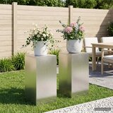 Stalak za biljke 2 pcs Srebrna 40 x 40 x 80 cm Čelik Cijene