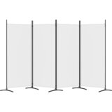 Sobna pregrada s 4 panela bijela 346 x 180 cm od tkanine | Eponuda.ba