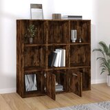 Ormarić za knjige boja dimljenog hrasta 98 x 30 x 98 cm | shoptok.hr