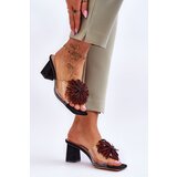 S. BARSKI Fashionable Transparent High Heel Slippers S.Barski | Shoptok.si