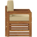 Set vanjskih sofa s jastukom Prirodna 71 x 63 x 73 cm | shoptok.hr