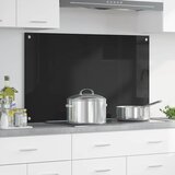  Kuhinjski zid Crna 100 x 60 cm Staklo otporno na udarce | Eponuda.com