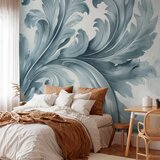  Foto tapeta - Stone Baroque Ornaments in Light Shades of Gray-Blue 500x350 Standard | shoptok.hr