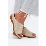EVENTO Comfortable women's wedge sandals golden Claribelle | Shoptok.si