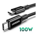 Ugreen US300 kabl USB-C na USB-C, 5A, 2m, Crni | Eponuda.com